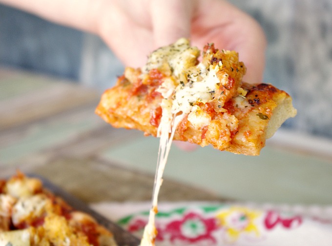 Chicken Parmesan Pull Apart Bread