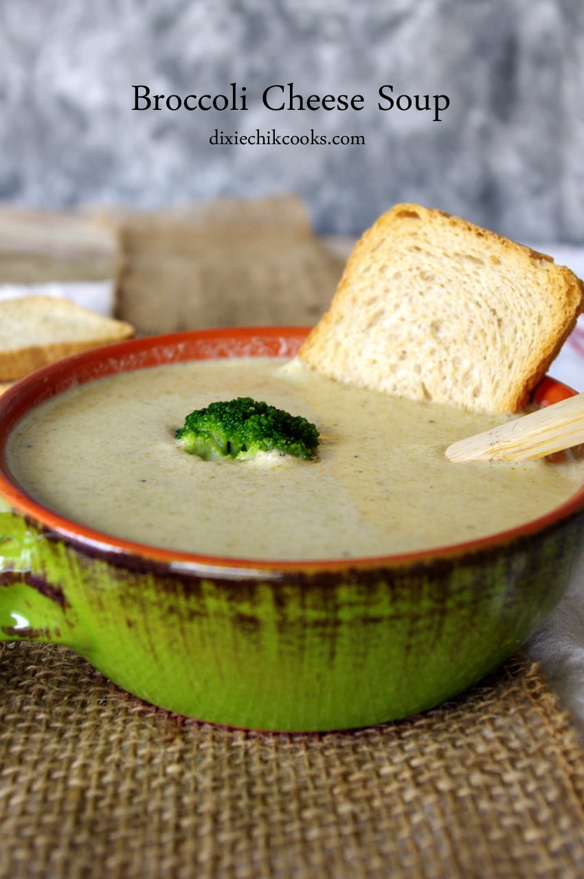 Home 14 Broccoli Cheese Soup | Dixie Chik Cooks