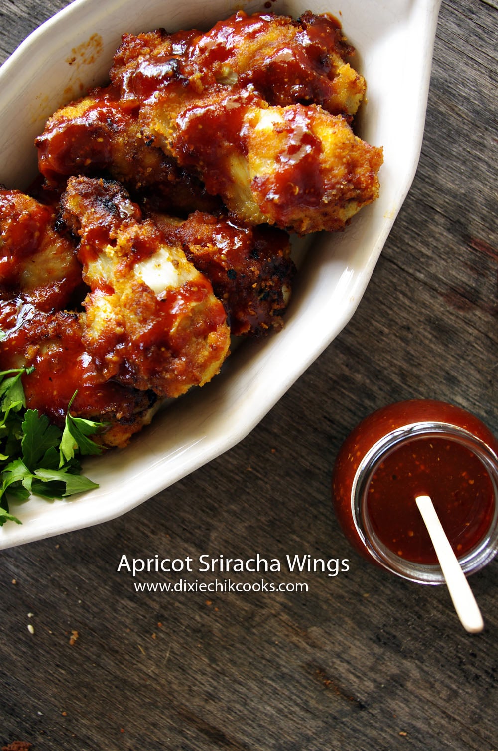 Home 14 Apricot Sriracha Wings