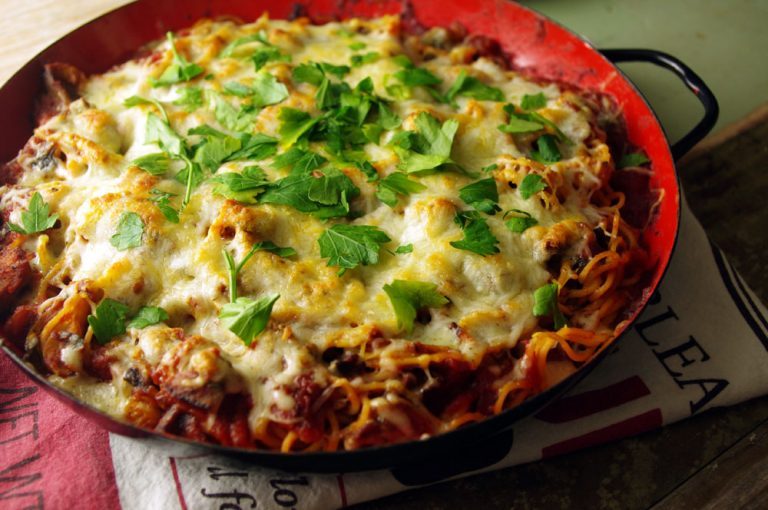 Home 11 Mushroom Smoked Sausage Pasta 768x510 1