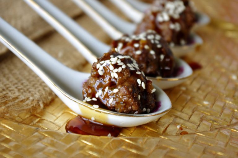 Home 13 Asian Sesame Meatballs| Dixie Chik Cooks