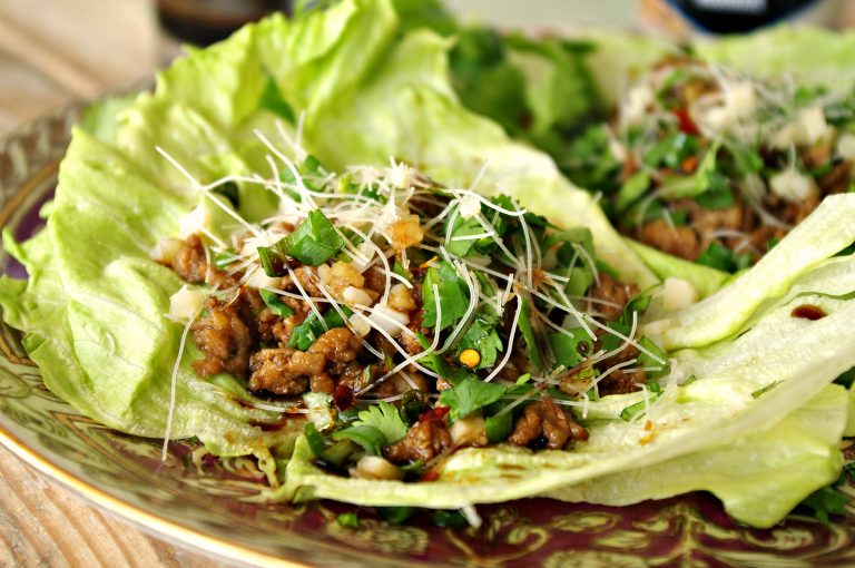 Home 14 Teriyaki Chicken Lettuce Wraps | Dixie Chik Cooks
