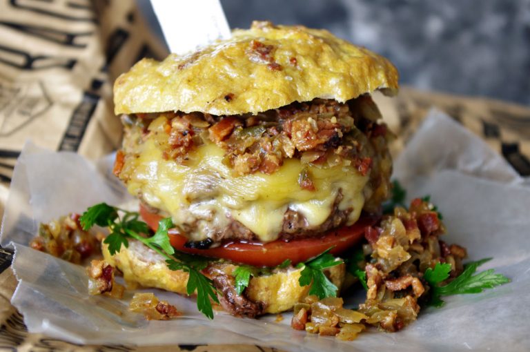 Home 13 Bacon Tequila Jam Burger