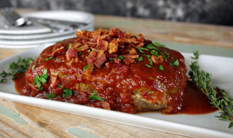 Home 14 Chipotle Peach Meatloaf