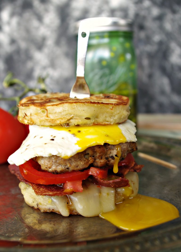 Home 15 Brunch Burger | Dixie Chik Cooks