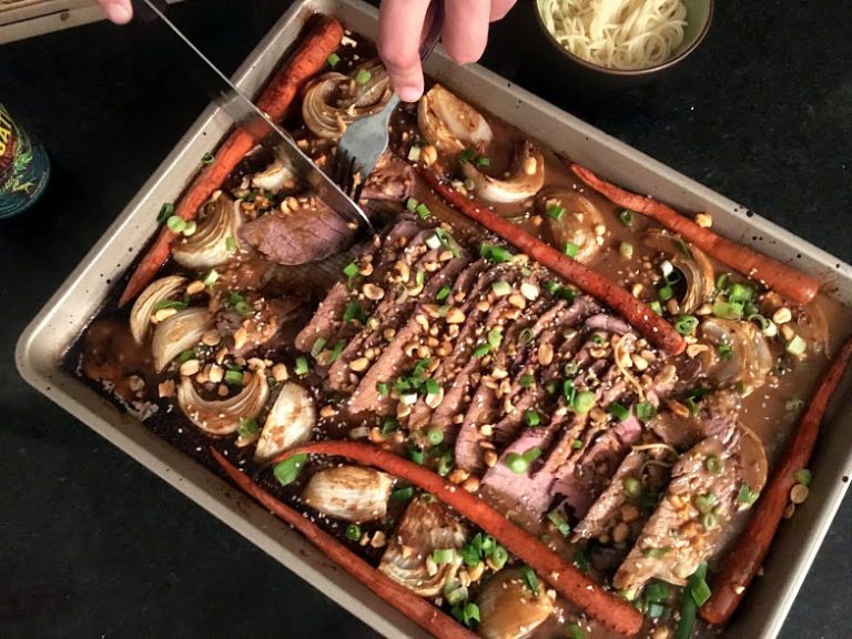 Home 17 Sheet Pan Thai Peanut Beef
