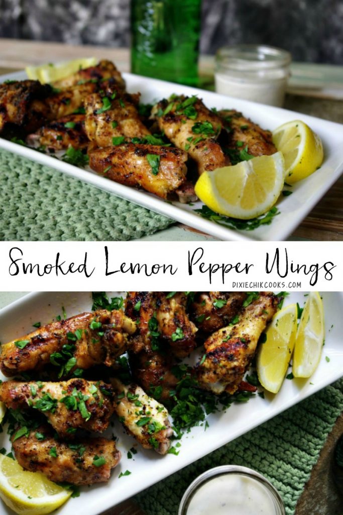 Smoked Lemon Pepper Wings | Dixie Chik Cooks