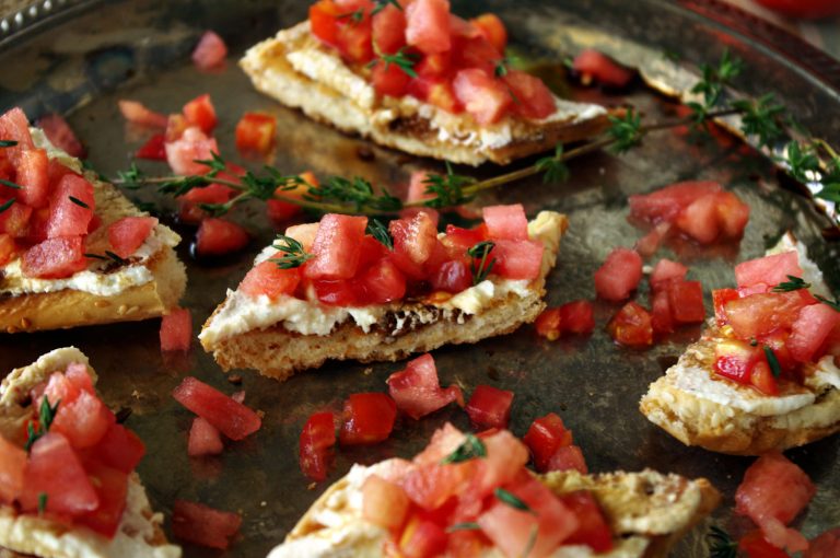 Home 13 Jalapeno Watermelon Bruschetta