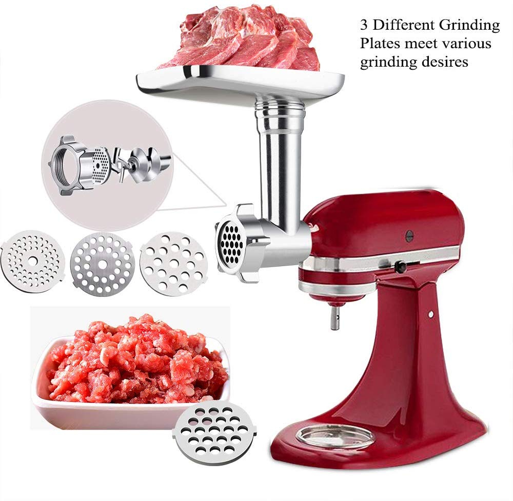 Metal Food Grinder Attachment for KitchenAid Stand Mixers