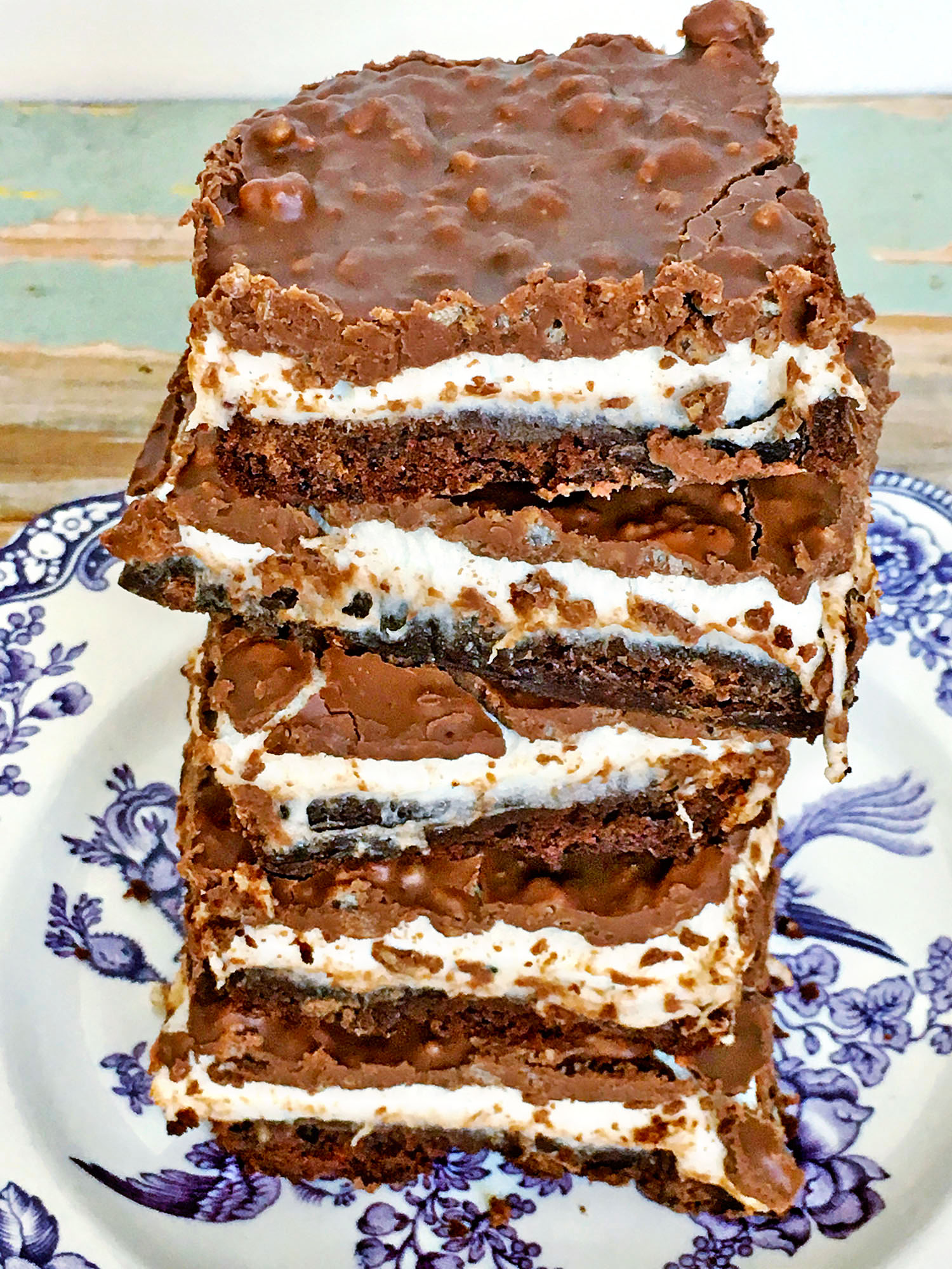 Easy and Fudgy S'mores Brownies - Frosting and Fettuccine
