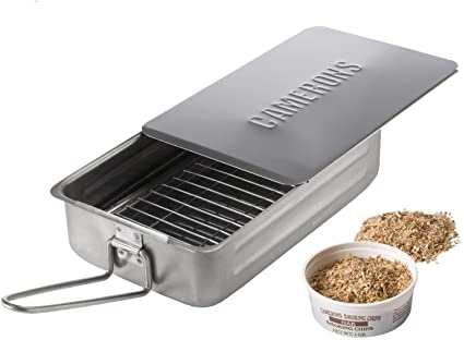 Stovetop Smoker - Gourmet Mini (7 X 11 X 3.5) Stainless Steel Smoker  With Wood Chips - Works Over Any Heat Source, Indoor Or Outdoor
